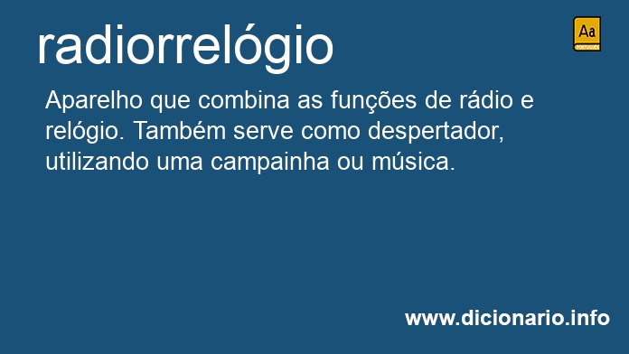 Significado de radiorrelgio