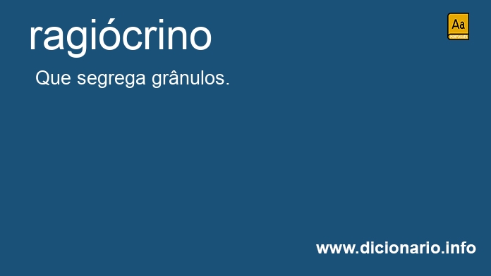 Significado de ragicrino