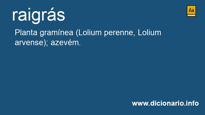 Significado de raigrs
