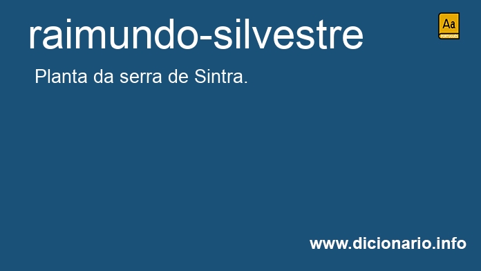 Significado de raimundo-silvestre