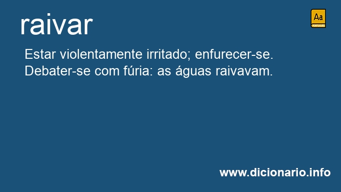 Significado de raivar