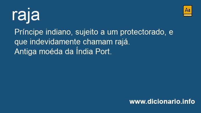 Significado de raja