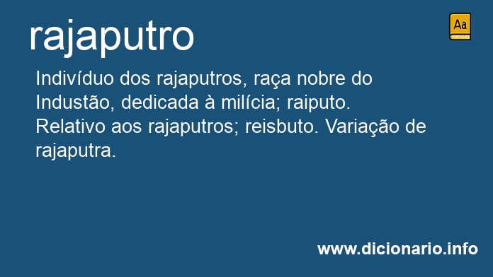 Significado de rajaputro