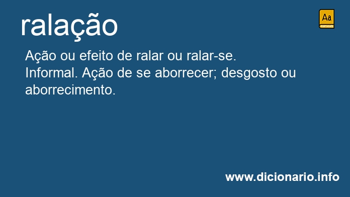 Significado de ralao