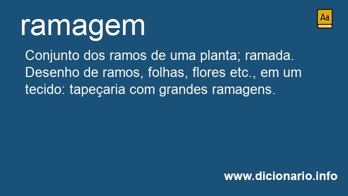 Significado de ramagem