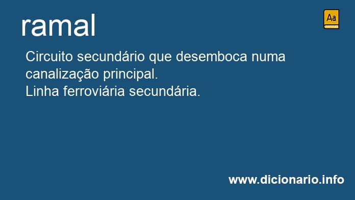 Significado de ramal