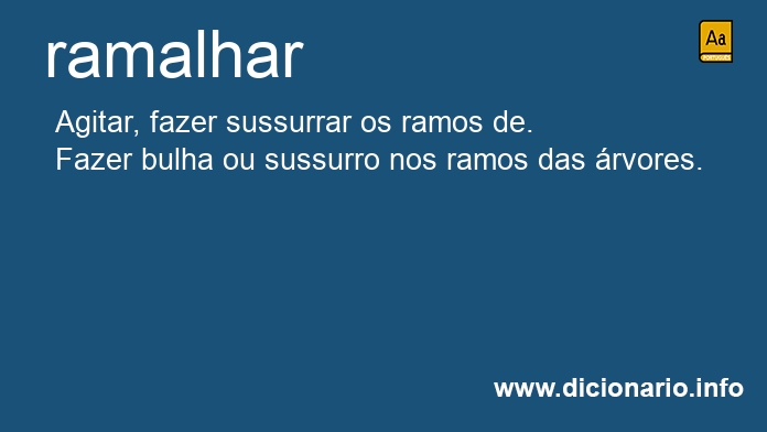 Significado de ramalhavam