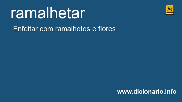 Significado de ramalheta