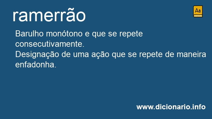 Significado de ramerro