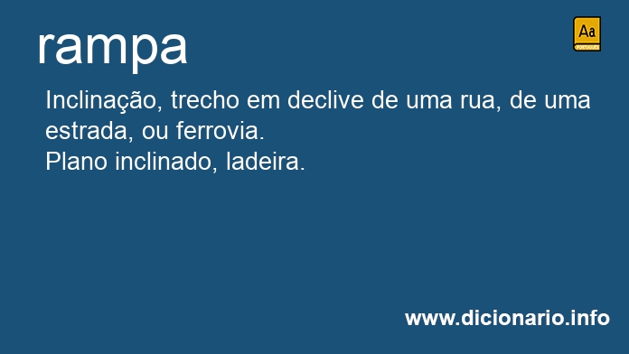 Significado de rampa