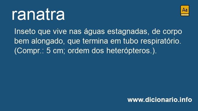 Significado de ranatra