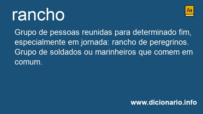 Significado de rancho