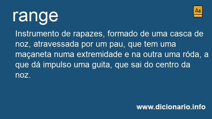 Significado de range