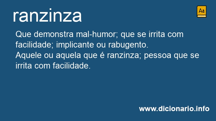 Significado de ranzinza