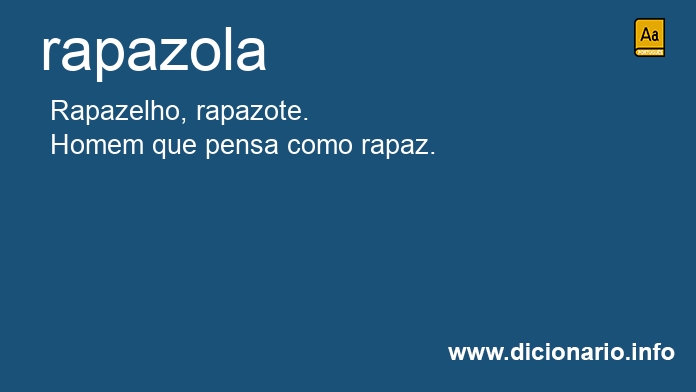 Significado de rapazola