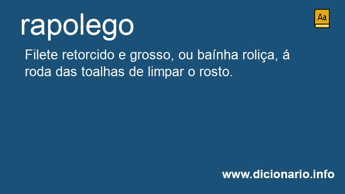 Significado de rapolego