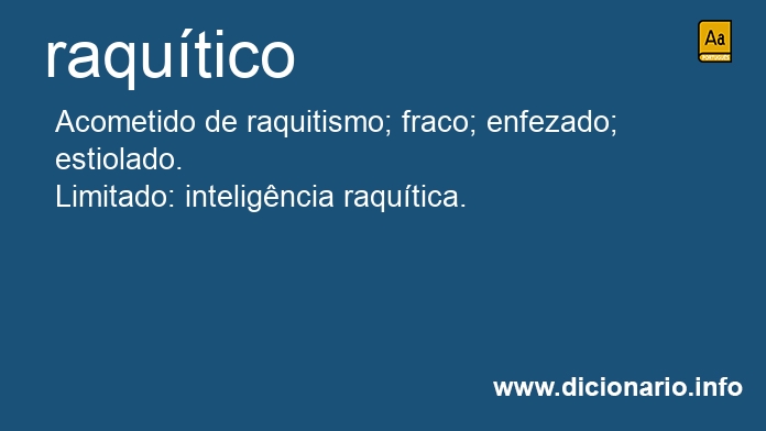 Significado de raqutica