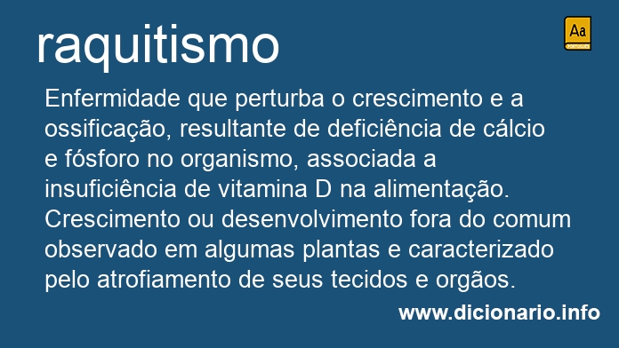 Significado de raquitismo