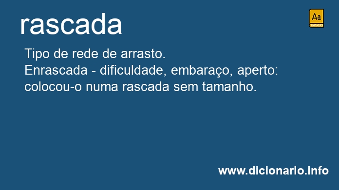 Significado de rascada