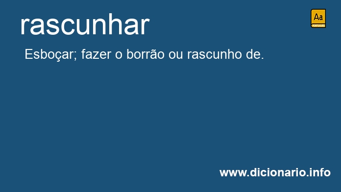 Significado de rascunhai