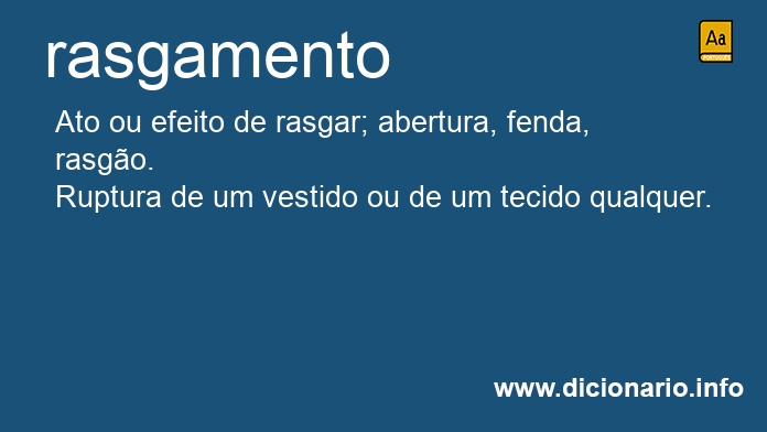Significado de rasgamento