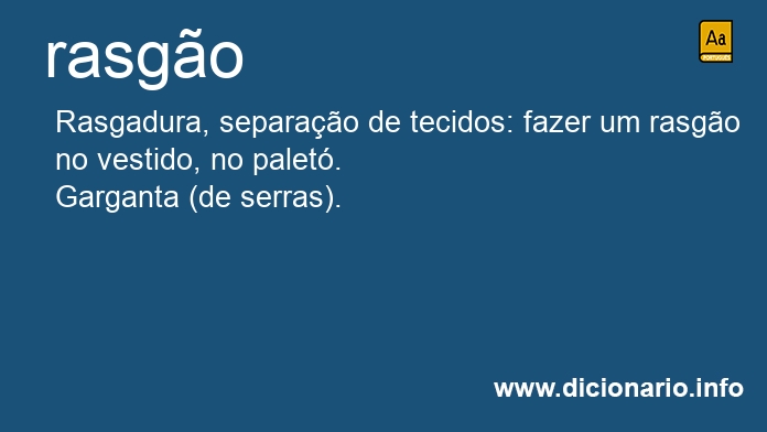 Significado de rasgo