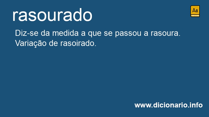Significado de rasourado