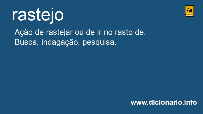 Significado de rastejo