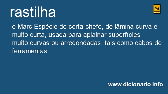 Significado de rastilha