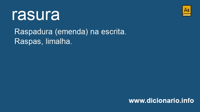 Significado de rasura