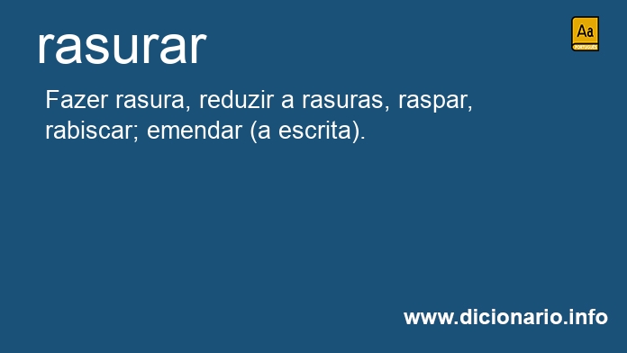 Significado de rasuro