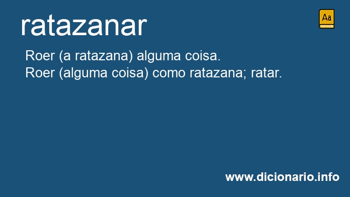 Significado de ratazanaria