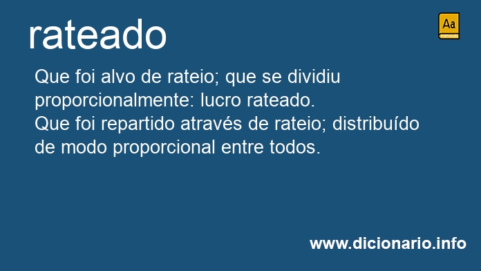 Significado de rateado