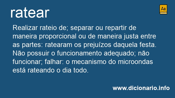 Significado de rateais