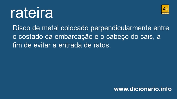 Significado de rateira