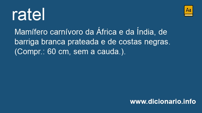 Significado de ratel
