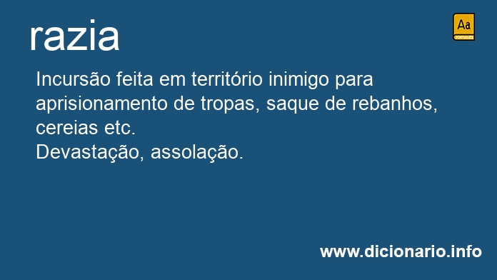 Significado de razia