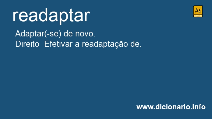 Significado de readaptariam