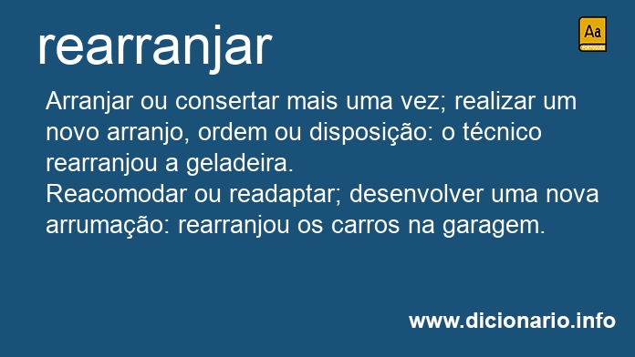 Significado de rearranjavam