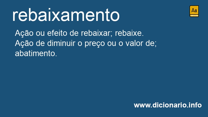 Significado de rebaixamentos