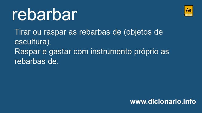 Significado de rebarbas