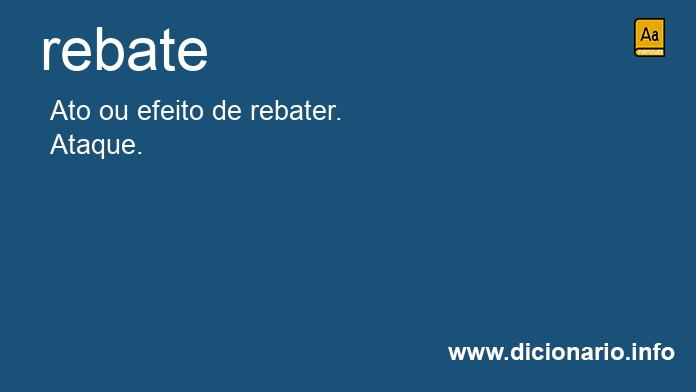 Significado de rebate