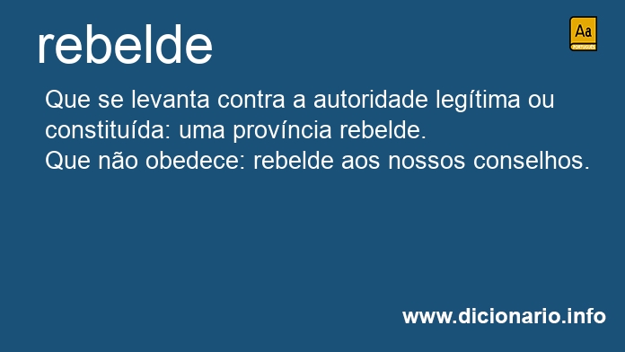 Significado de rebelde