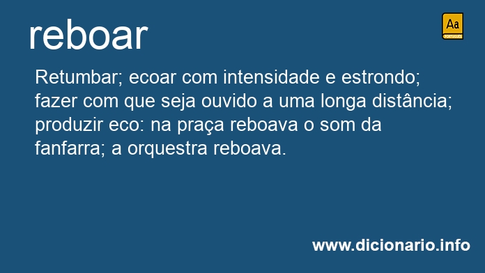 Significado de reboar