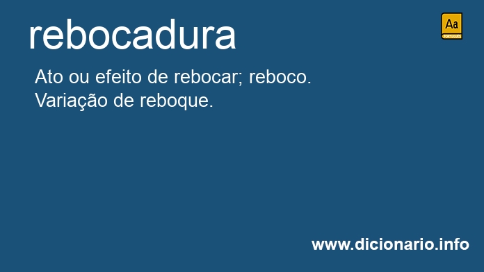 Significado de rebocadura