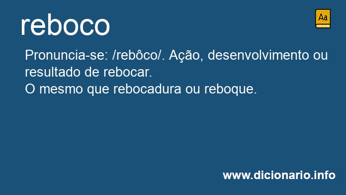 Significado de reboco