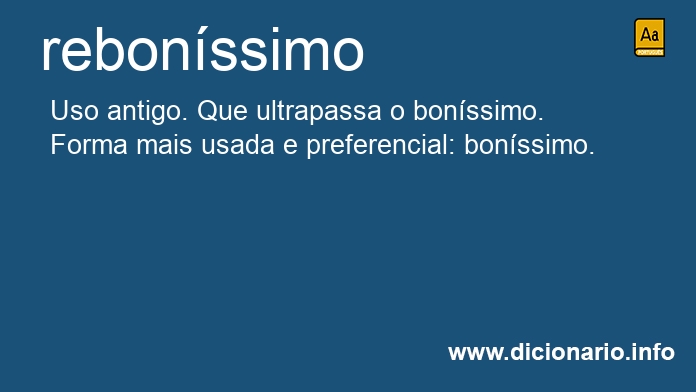 Significado de rebonssimo