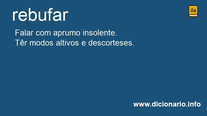 Significado de rebufa