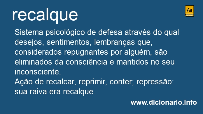 Significado de recalque