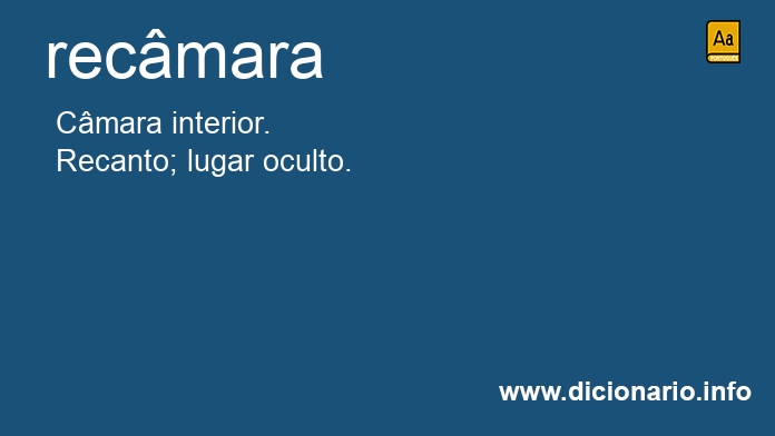 Significado de recmara
